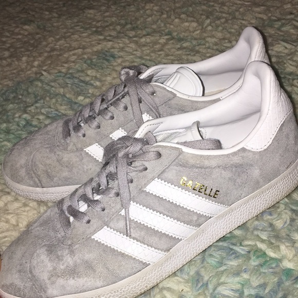 Gray Adidas Gazelles Women’s Size 7 12 Women's Gray Adidas Gazelle Size 7 Shoes